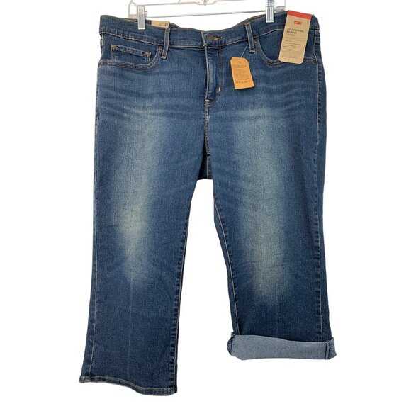 Levis 311 Shaping Skinny Capri Crop Jeans 18W Plus Stellar Stretch Denim 8739 - Picture 6 of 15